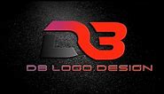 DB Attractive simple logo design in pixellab [Logo Makers]