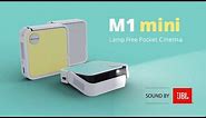 ViewSonic M1 mini | Lamp Free Pocket Cinema Projector with JBL Speakers and Colorful Top Plates