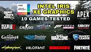 Intel Iris Xe Graphics Gaming Test ! 2021