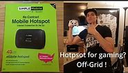 Gaming off grid, Simple Mobile hotspot review, Rocket league!
