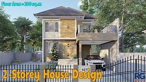 2- Storey House Design - 3 Bedrooms (floor area = 200 sq.m)