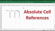 How To Use Relative & Absolute Cell References In Excel