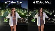 iPhone 15 Pro Max VS iPhone 12 Pro Max Camera Test Comparison