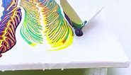 Creating a Vibrant Rainbow Piece with a Split Cup