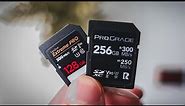 The BEST Memory Cards For Your Sony Alpha Camera | Sandisk Extreme PRO + Prograde V90 Cards