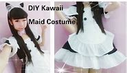 Kawaii Anime Cosplay DIY - How to Make Neko Maid Cafe Costume/outfits(Easy& adorable)