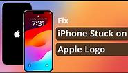 iPhone Stuck on Apple Logo While Updating iOS 17? 6 Ways to Fix!