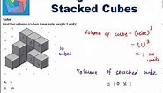 Finding Volume of Stacked Cubes