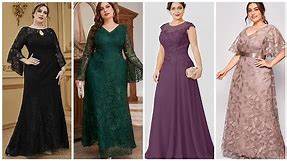 most beautiful and gorgeous plus size mother of the bride dresses//plus size long dress2023