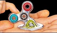DIY Fidget Spinner MELTS IN YOUR HAND!!!!!!!! Rare Liquid Mirror DIY Fidget Spinners & Tricks