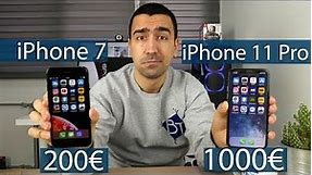 REZULTATI ĆE VAS IZNENADITI! iPhone 7 VS iPhone 11 Pro