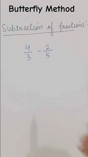 🔥 Subtraction of Fractions in Seconds! | Easy Maths Trick 📚✨LearnInfinityMaths#butterflymethod