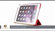 iPad Air 2 Leather case. icarercase iPad Air 2 Leather cover with Lateral-Flip All-round protection,