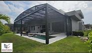 Mega View Pool Enclosure with Motorized Screen Walls. - Central FL 386-574-7567