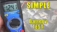 How to Test an Automotive Battery With a Multimeter