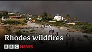 Rhodes: Thousands evacuated from Greek island as wildfires spread – BBC News