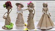 5 Beautiful Jute craft doll | How to decorate doll from jute rope