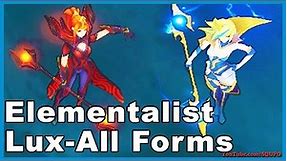 Elementalist Lux - All Forms Skin Spotlight (League of Legends)