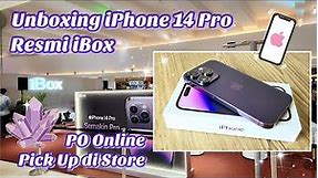 Unboxing iPhone 14 Pro Resmi iBox | Deep Purple | PO Online & Pick Up di Store | Mall Vlog 💜