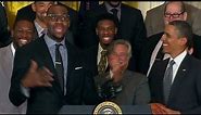 LeBron James was excited to be in the White House.