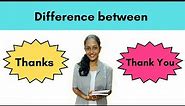 Difference Between "THANKS" and "THANK YOU" -In Tamil | Daily Kattral