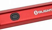 OLIGHT Diffuse Rechargeable EDC Pocket Flashlight, 700 Lumens USB-C Charging Keychain Flashlights, High-Performance LED Light, AA Flashlight for Outdoor and Night Working(Red)