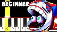 Pomni MERGED TADC - Fast and Slow (Easy) Piano Tutorial - Beginner