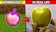 I MADE A REAL LIFE MINECRAFT GOLDEN APPLE | Real life Minecraft Episode 1