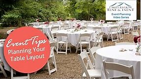How to Create a Table Layout for Weddings & Events