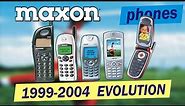 Maxon phones evolution 1999-2004