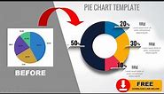 Create Pie Chart easily in PowerPoint. Tutorial No. 883
