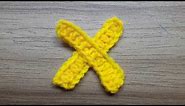 x | Crochet Letter x | How to Crochet Small Letter x | Crochet Alphabet Tutorial