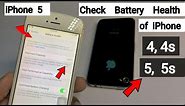 How to check Battery Health in iPhone 5s, 5, 4 and 4s 🔥🔥