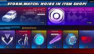 *NEW* Storm Watch: Noire Black Market Decal In The Item Shop!-Rocket League Item Shop Today 6/28/23