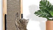 Cat Scratching Post - Extra Large - Wall-Mounted Cat Scratcher with Catnip Ball and Self Groomer Brushes - Furniture Window Mount - Scratch Pad for Indoor Cats.