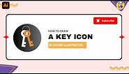 Create Key Icon in Adobe illustrator | 2024