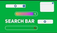 7 Search Bar Green Screen | Graphics & Animation