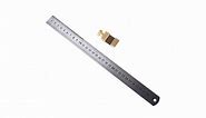 30cm Steel Ruler with Positioning Block