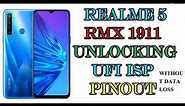 Realme 5 (RMX 1911) Unlocking Offline By UFI ISP Pinout