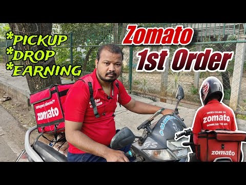 Zomato 1st Day 1st Order⚡| 1st order Experience | Zomato Food Delivery | Zomato delivery App | 2024