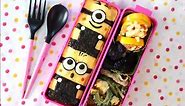 Healthy MINIONS Bento Lunch Box steps ❤
