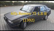 Alfa-Romeo 75 1.8I (1992) Youngtimer Review - Classic Rear Wheel Drive Alfa