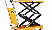 APOLLOLIFT Double Scissor Hydraulic Lift Table/Cart 330lbs Capacity 43" Lifting Height