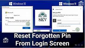 How to Reset Forgotten Windows 11 Pin or Password from Login Screen with Microsoft Account | Windows