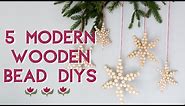 Make These 5 Wooden Bead Crafts for the Holidays | Wooden Bead Garland