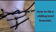 How to Make a Sliding Knot Style Bracelet (tutorial)