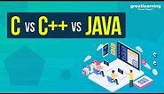 C vs C++ vs Java | Difference Between C, C++ and Java | Great Learning