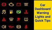 Warning Lights On Your Car’s Dashboard, What Do They Mean (Explanation) | Quick Tips | Bright Source