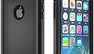 ImpactStrong iPhone 7 Plus/iPhone 8 Plus Case, Ultra Protective Case with Built-in Clear Screen Protector Full Body Cover for iPhone 7 Plus/iPhone 8 Plus (Black)