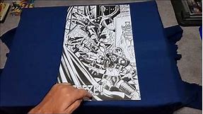 Comic Art Commissions - Batman vs Mr Freeze by Mitch Ballard